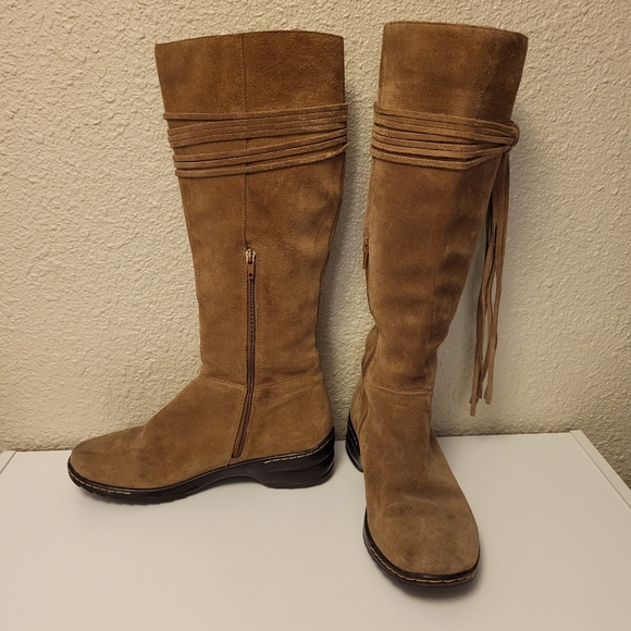 Söfft Tan-Brown Tassel Boots Size 6MW - Picture 3 of 13